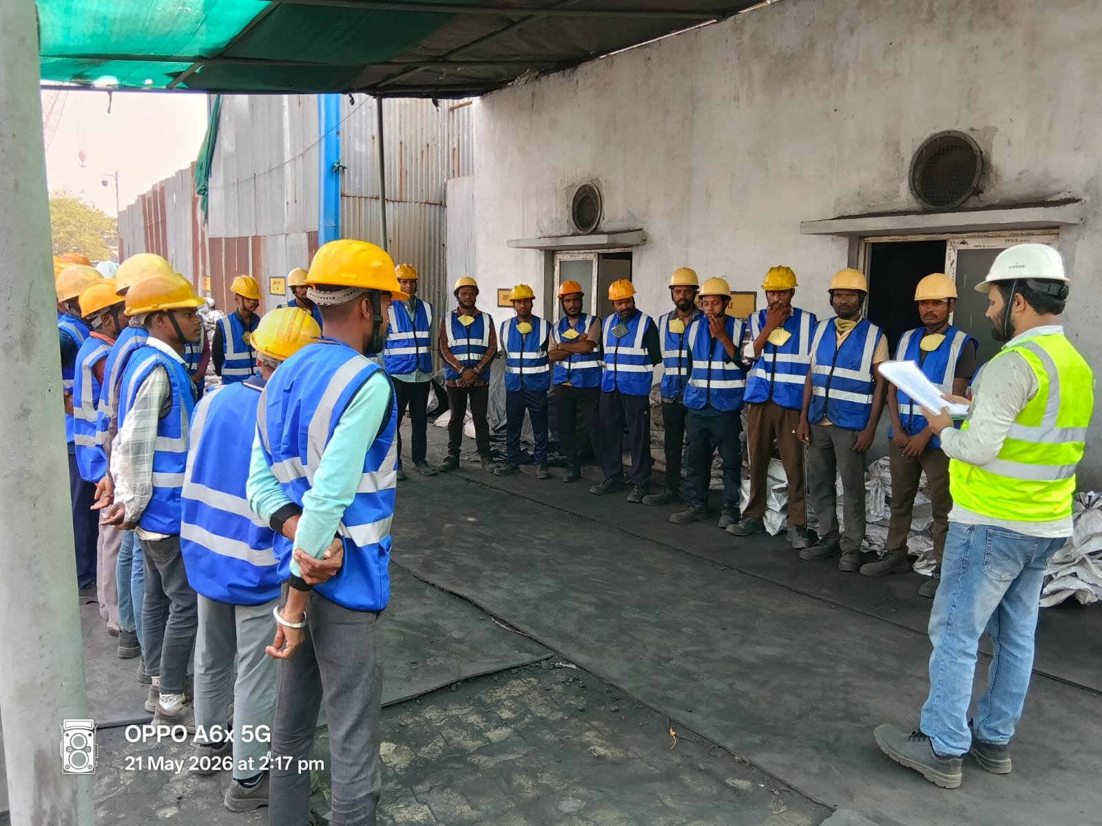 Mechanical fabrication and erection work in progress at a KMJPL project site